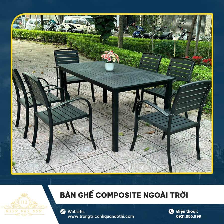 bàn ghế Composite ngoài trời
