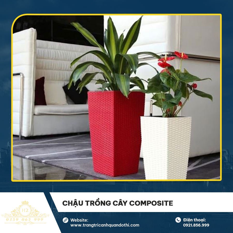 Chậu trồng cây Composite