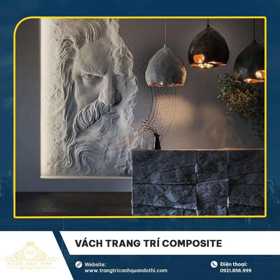 vách trang trí Composite