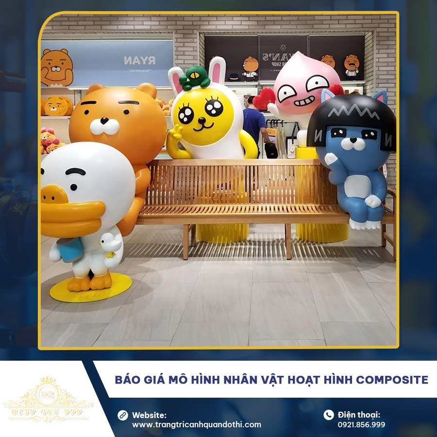 Báo giá mô hình nhân vật hoạt hình Composite