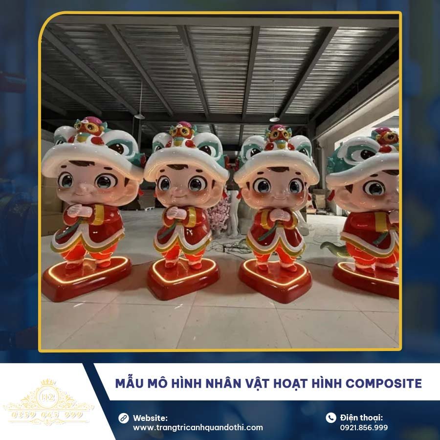 Mẫu mô hình nhân vật hoạt hình Composite