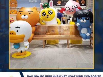 Báo giá mô hình nhân vật hoạt hình Composite – Chi phí làm theo yêu cầu