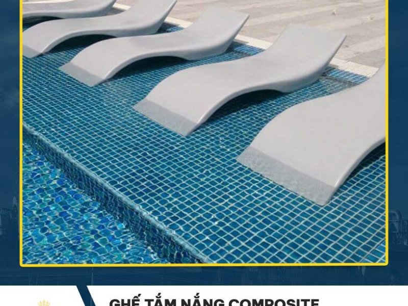 Ghế tắm nắng Composite – Giải pháp nội ngoại thất bền đẹp, hiện đại cho mọi công trình