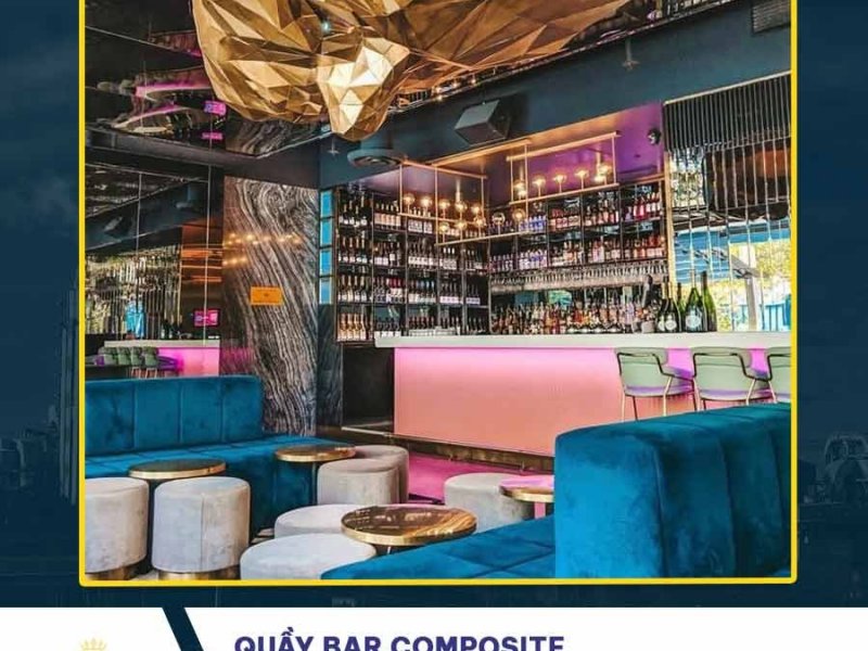 Quầy bar Composite – Giải pháp nội thất hiện đại, sáng tạo cho mọi không gian kinh doanh