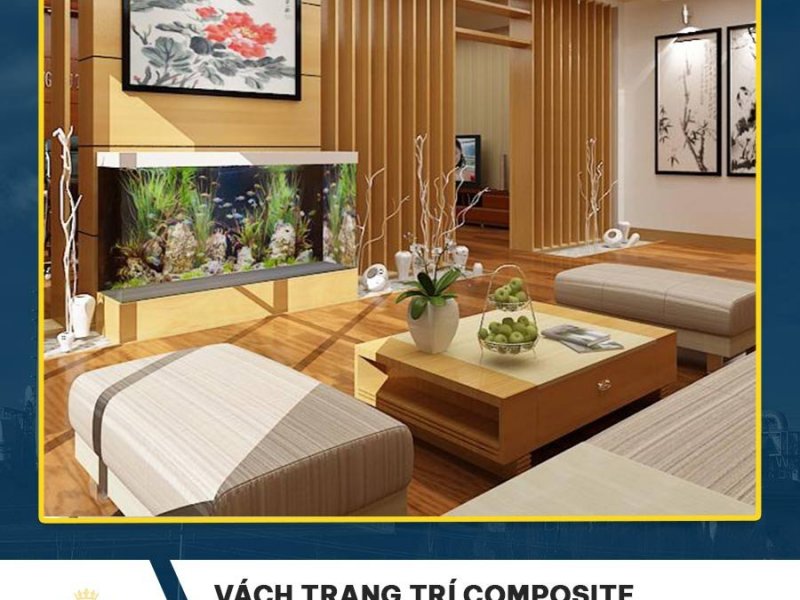 Vách trang trí Composite – Giải pháp tạo điểm nhấn không gian bền đẹp, hiện đại
